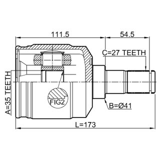 ШРУС внутренний FEBEST 1211-CMLH фото 2