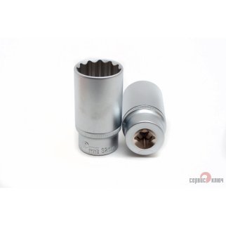 Головка торцевая 32 1/2&quot; 12гр глубокая СЕРВИС КЛЮЧ фото