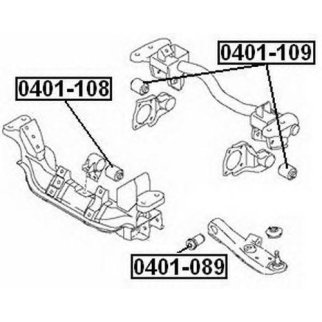 Сайлентблок ASVA 0401-089 фото