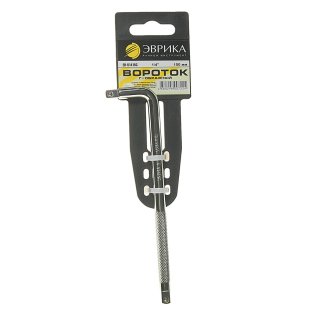 Вороток 1/4" 150мм Г-образный ЭВРИКА фото 2