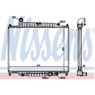 Радиатор основной Nissens 643222 фото