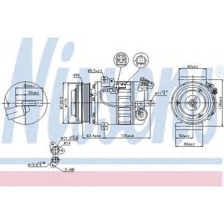Компрессор системы кондиционирования Nissens 89394 фото