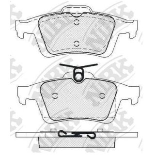 Колодки тормозные задние дисковые к-кт NiBK PN2702 фото