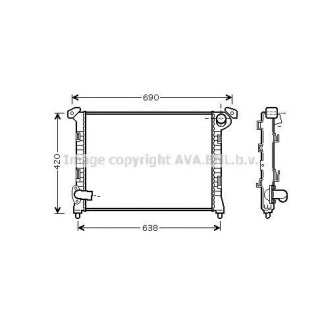 Радиатор основной AVA BWA2314 фото