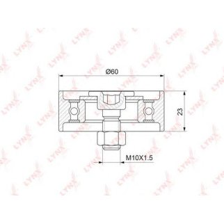 Ролик ГРМ LYNXauto PB1312 фото