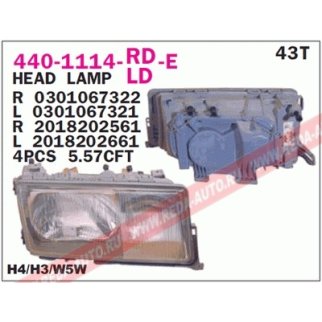 Фара правая DEPO 440-1114R-LD-E фото