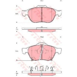 Колодки Toyota Avensis 1.6-2.0D-4D 00-03 передние Lucas фото