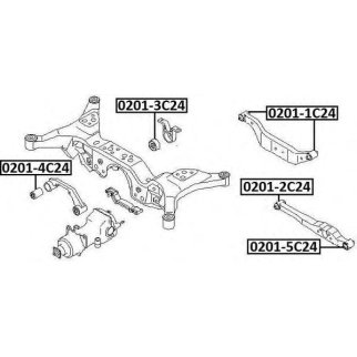 Сайлентблок ASVA 0201-5C24 фото