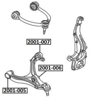 Сайлентблок ASVA 2001-006 фото