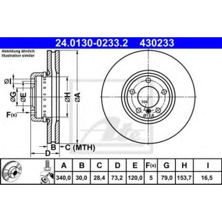 Диск тормозной передн, двухсоставной, BMW 1 (F20/F21) 11-, 2 (F22/F23) 13-, 3 (F30/F31/F34) 12-, 4 (F32/F33/F36) 13- фото