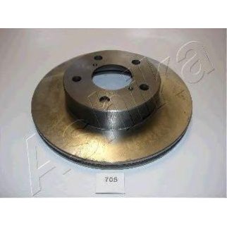 Диск тормозной передний вентилируемый ashika 60-07-705 фото