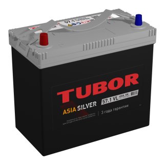 Аккумуляторная батарея TUBOR ASIA SILVER 6СТ 57 прям. 236х128х221 450A B24R фото