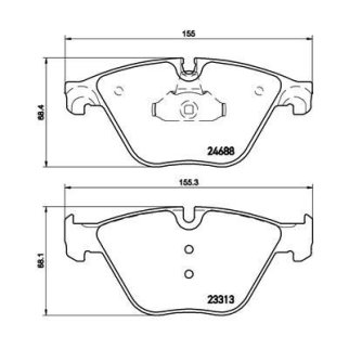 Колодки тормозные передние к-кт TRIALLI PF 4189 фото 4