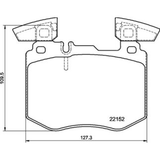 Колодки торм. для а/м Mercedes GLC (X253) (15-) диск. перед. (PF 4400) фото 3