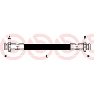 Шланг тормозной, задний фото