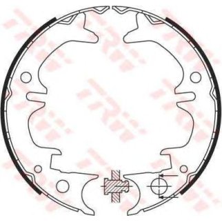 Колодки барабанные к-кт TRW GS8430 фото