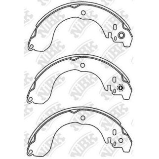 Колодки барабанные к-кт NiBK FN2398 фото