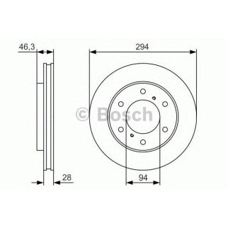 Диск тормозной BOSCH 0 986 479 S63 фото