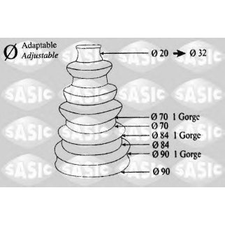 SAS1900001_пыльник ШРУСа!Renault Avantime/Espace/Laguna I 91> фото
