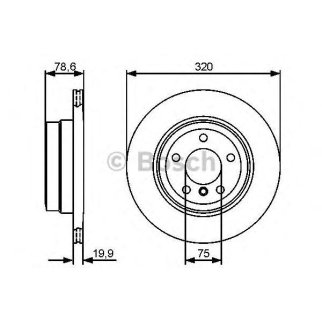 Диск тормозной задний BOSCH 0 986 479 442 фото