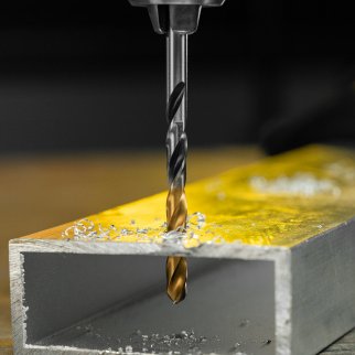 Сверло спиральное по металлу 4,5 x 80мм, Р6М5, Golden Tip, многогранная заточка// Denzel фото 9