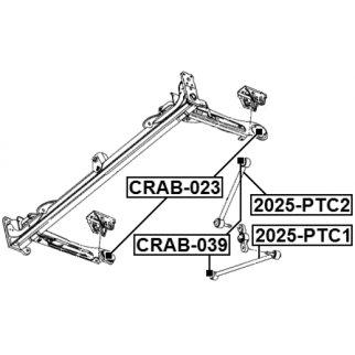 Тяга задняя поперечная CHRYSLER PT CRUISER 2001-2009 FEBEST 2025-PTC2 фото 2 Тяга задняя поперечная CHRYSLER PT CRUISER 2001-2009 FEBEST 2025-PTC2 фото 2