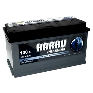 Аккумуляторная батарея KARHU Premium 6СТ100 обр.900А 353х175х190 Казахстан фото