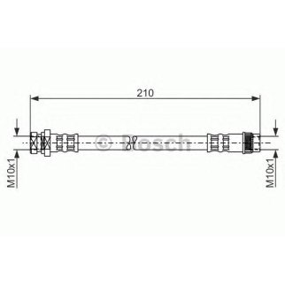 Шланг тормозной BOSCH 1 987 476 044 фото