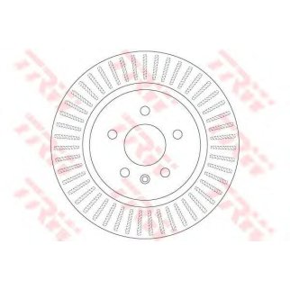 Диск тормозной задний TRW DF6371 фото