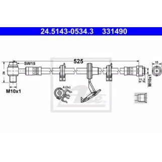 Шланг тормозной фото