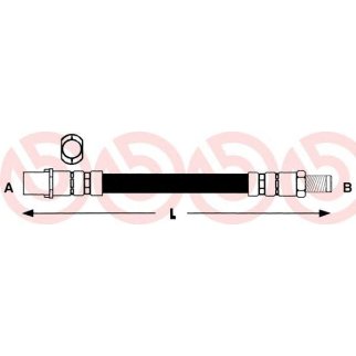 Шланг тормозной brembo T 06 004 фото