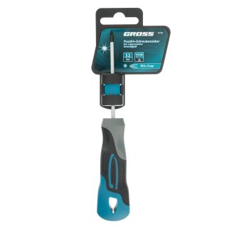 Отвертка PZ0 x 75 мм, S2, трехкомпонентная ручка GROSS фото 4