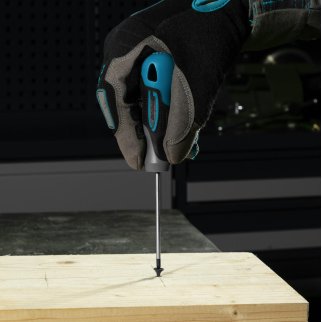 Отвертка PZ0 x 75 мм, S2, трехкомпонентная ручка GROSS фото 6