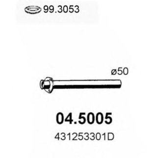 Глушитель средняя часть ASSO 04.5005 фото