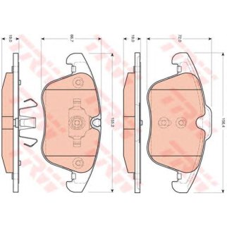 Колодки тормозные TRW GDB1705 фото