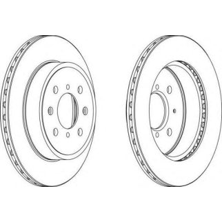 Диск тормозной передний вентилируемый FERODO DDF1509 фото
