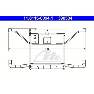 Пружина заднего суппорта ATE 11.8116-0094.1 фото