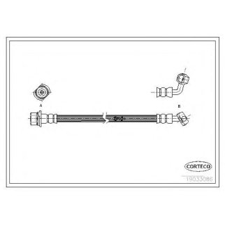 Шланг тормозной CORTECO 19033086 фото