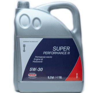Масло моторное PENTOLUB SUPER PERFORMANCE III 5W30 5л синт. фото