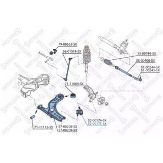 Опора шаровая Stellox 52-00175-SX фото