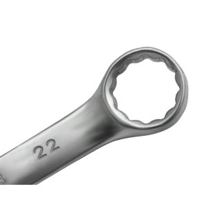 MATRIX 15118 Ключ комбинированный, 22 мм, CrV, матовый хром фото 3