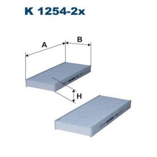 Фильтр салона FILTRON K 1254-2X фото