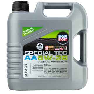Масло моторное LIQUI MOLY SPECIAL TEC AA 5W30 SP GF-6A синт. 4л фото