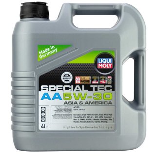 Масло моторное LIQUI MOLY SPECIAL TEC AA 5W30 SP GF-6A синт. 4л фото 1