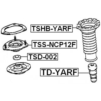 Опора переднего амортизатора FEBEST TSS-NCP12F фото 2
