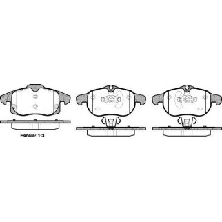 Колодки тормозные передние к-кт REMSA 0888.40 фото