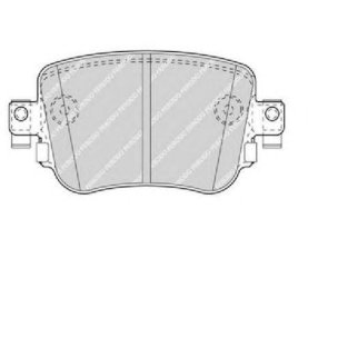 Колодки тормозные к-кт FERODO FDB4485 фото