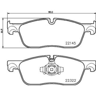 Колодки тормозные передние к-кт Brembo P 36 035 фото