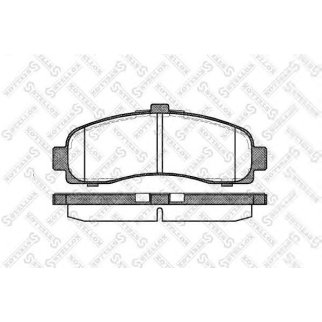 442 010B-SX_колодки дисковые п.! с антискрип. пластинами Nissan Micra 1.0i-1.5D 92-03 фото