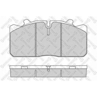 85-11416-SX_колодки дисковые! с 4 пластинами, 29088 175.6x82.5x26.0 Omn MAN 12.164/224 96> фото